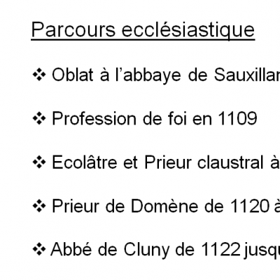 Pierre le Vénérable (1092 ou 1094/ 1156) Une vie guidée par la miséricorde et le pardon